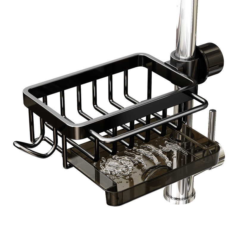 Aluminum Faucet Sink Organizer